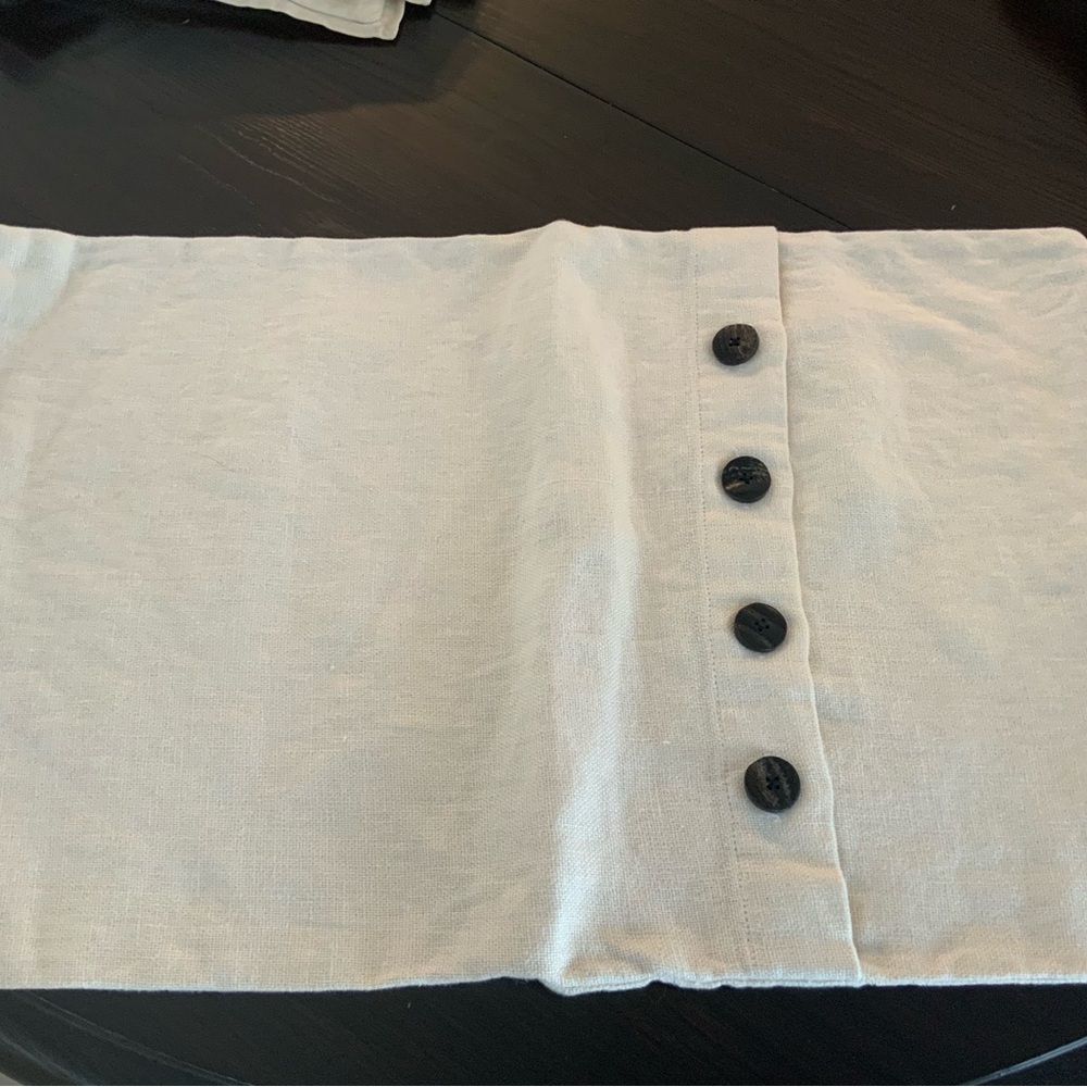 Pottery Barn Cream Linen Pillow Cover
